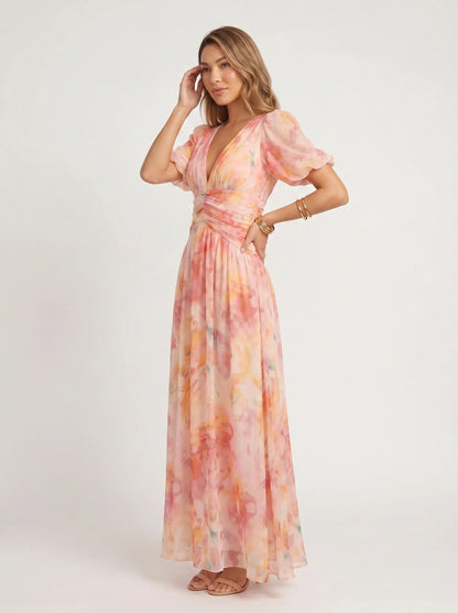 Calantha Chiffon Maxi Dress