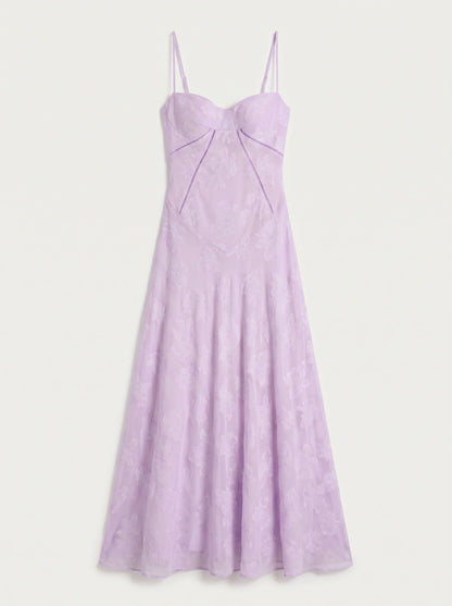 Annelise Satin Maxi Dress