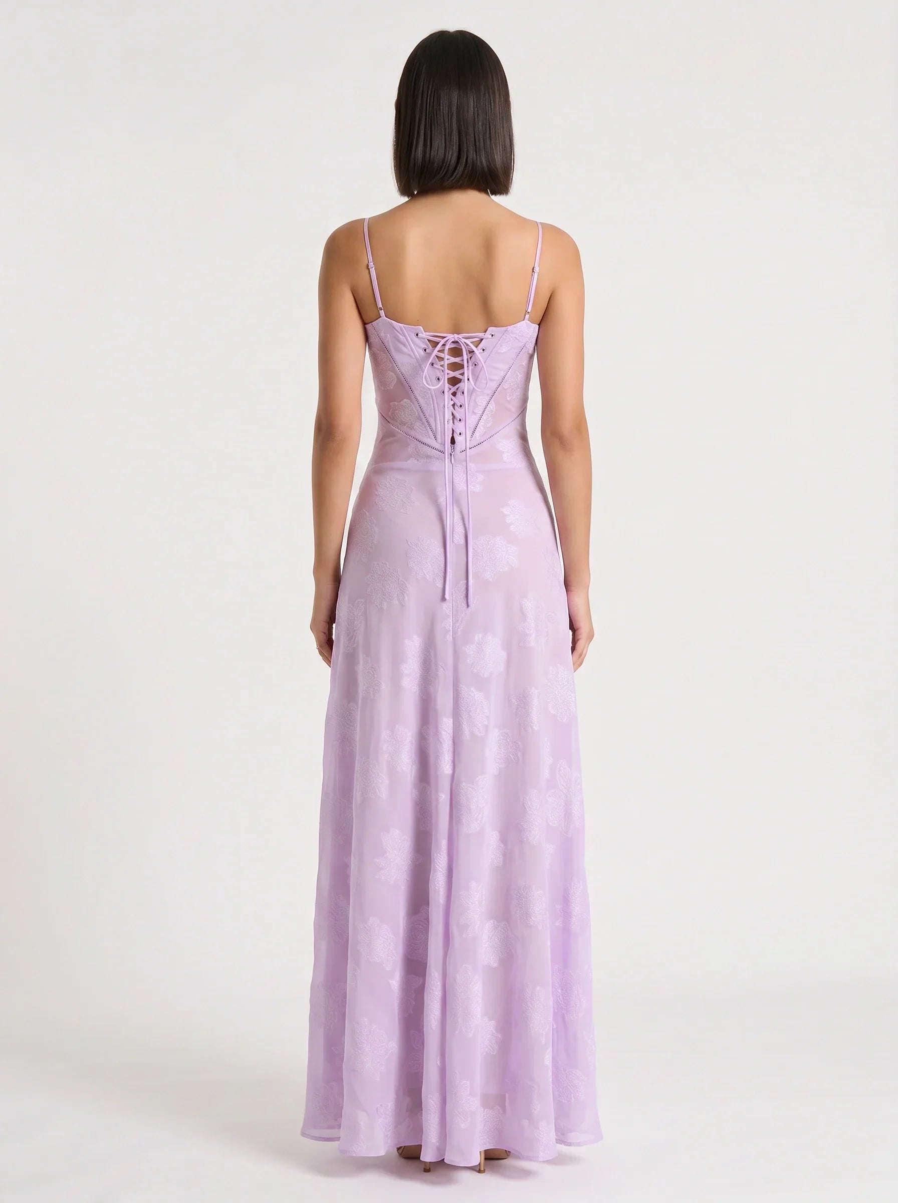 Annelise Satin Maxi Dress