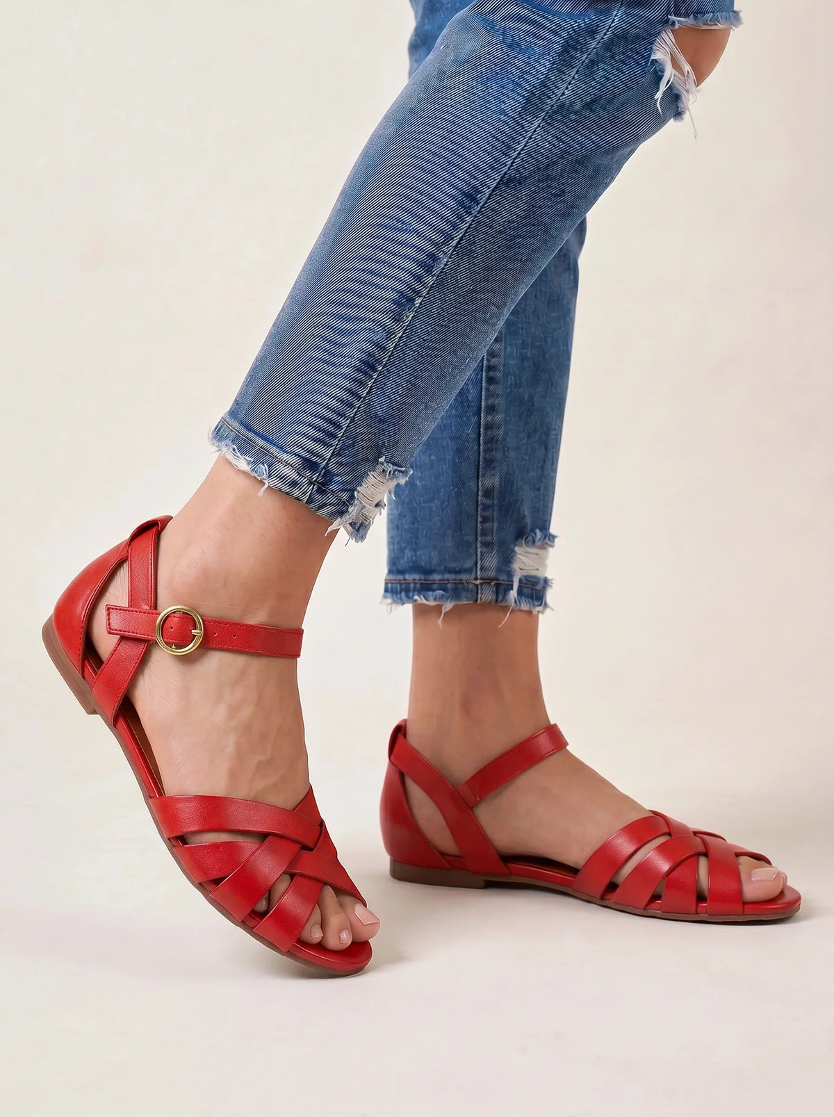 Lucera Woven Wedge Sandals