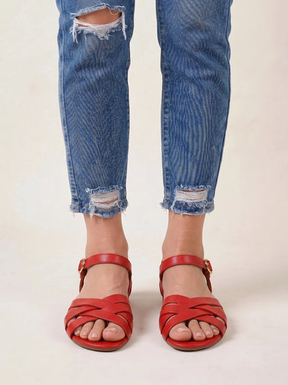 Lucera Woven Wedge Sandals