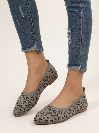 Violetta Leopard Ballet Flats