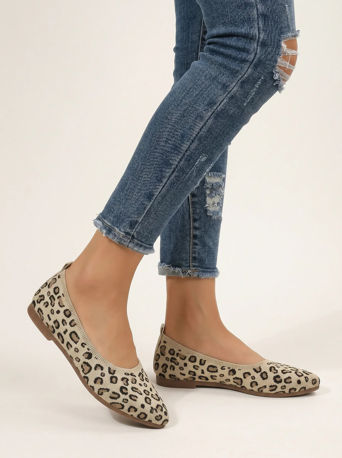 Violetta Leopard Ballet Flats