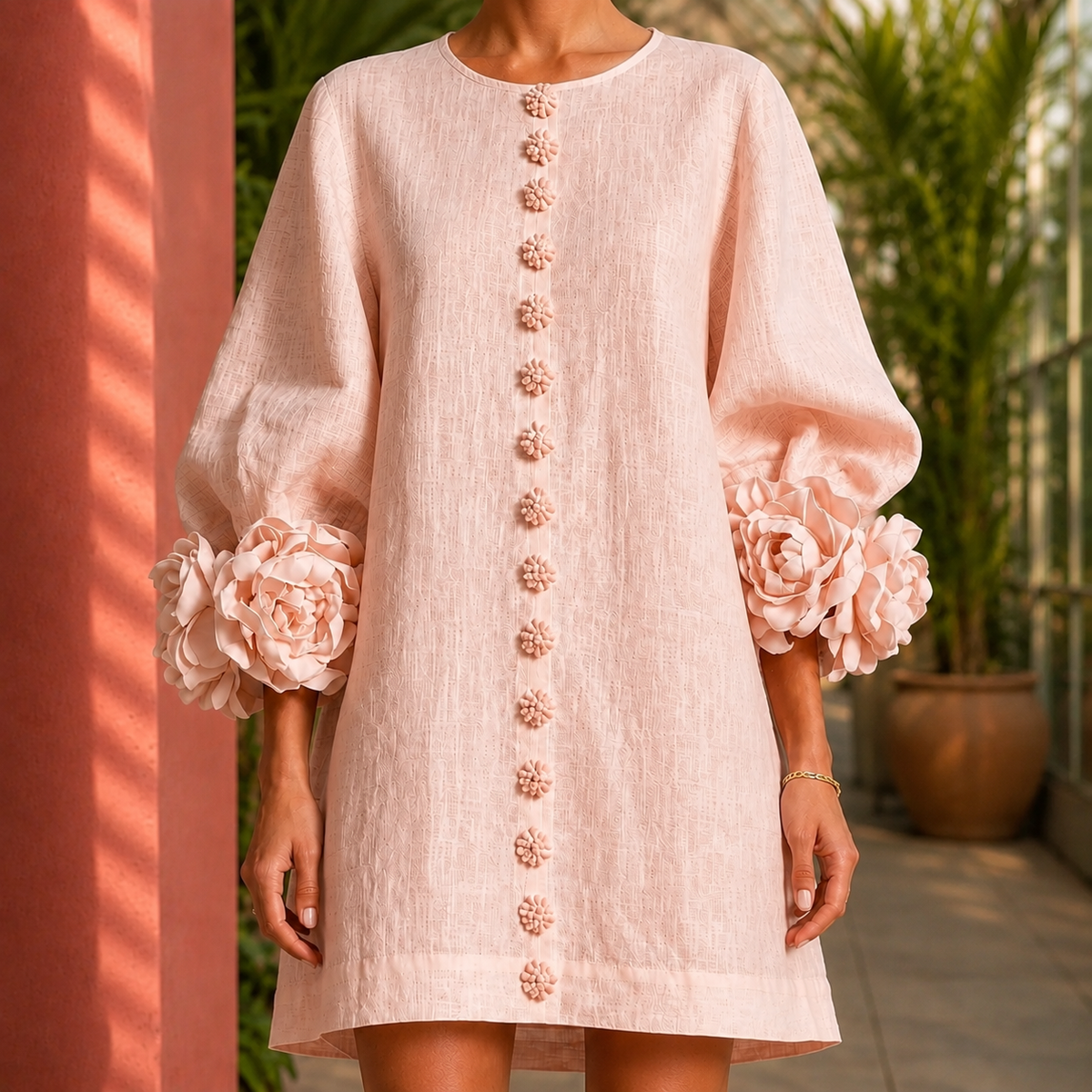 Ariadne Floral Cuff Dress