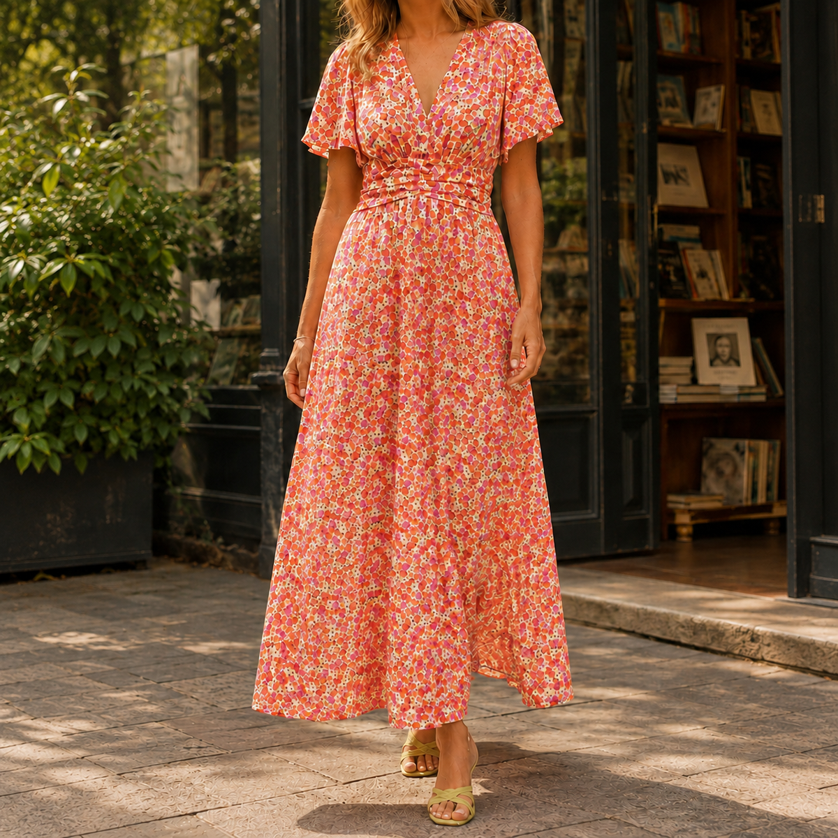 Simone Floral Maxi Dress