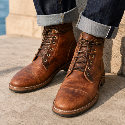 Valente Cap Toe Boots