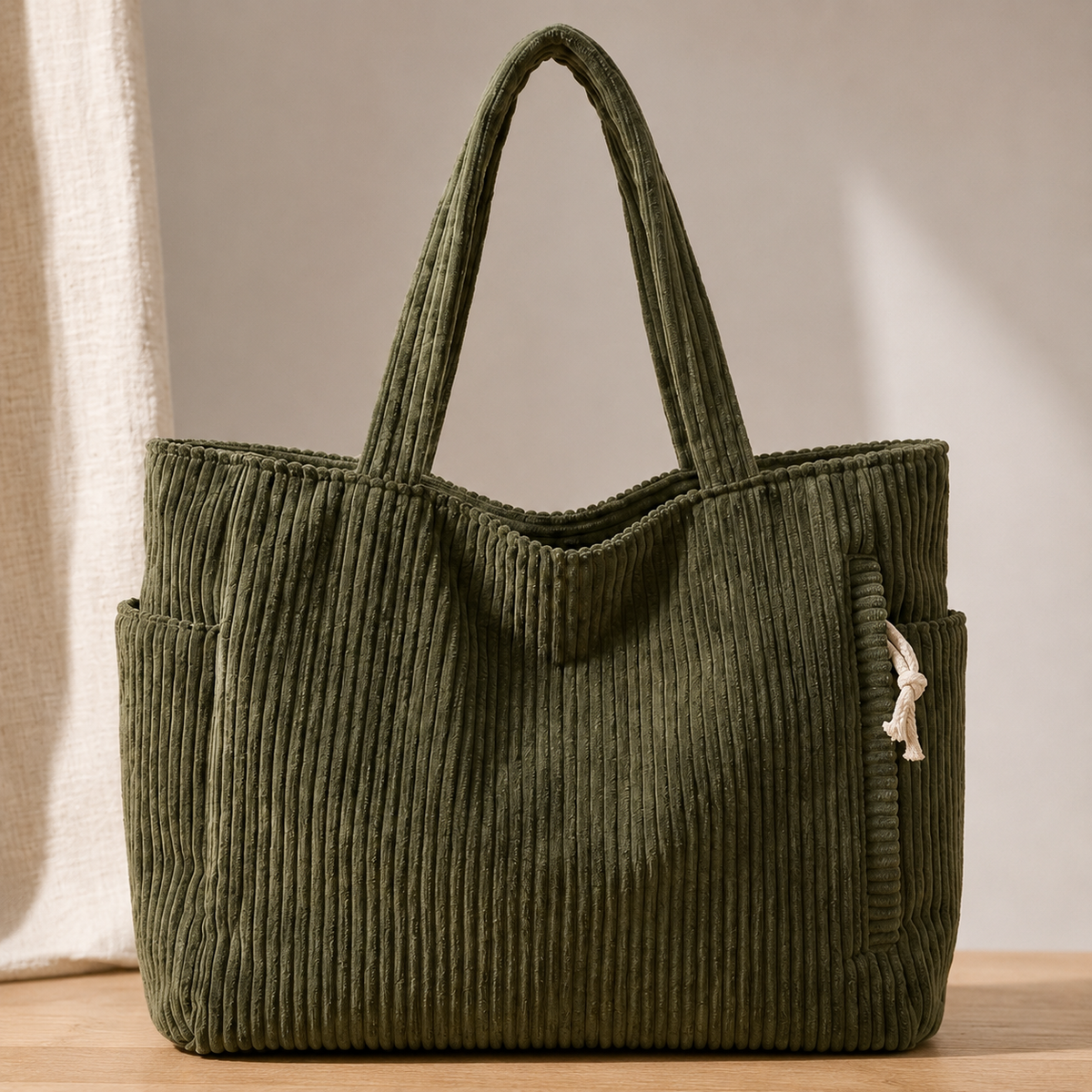 Zamboni Corduroy Tote Bag