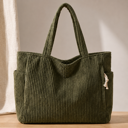 Zamboni Corduroy Tote Bag