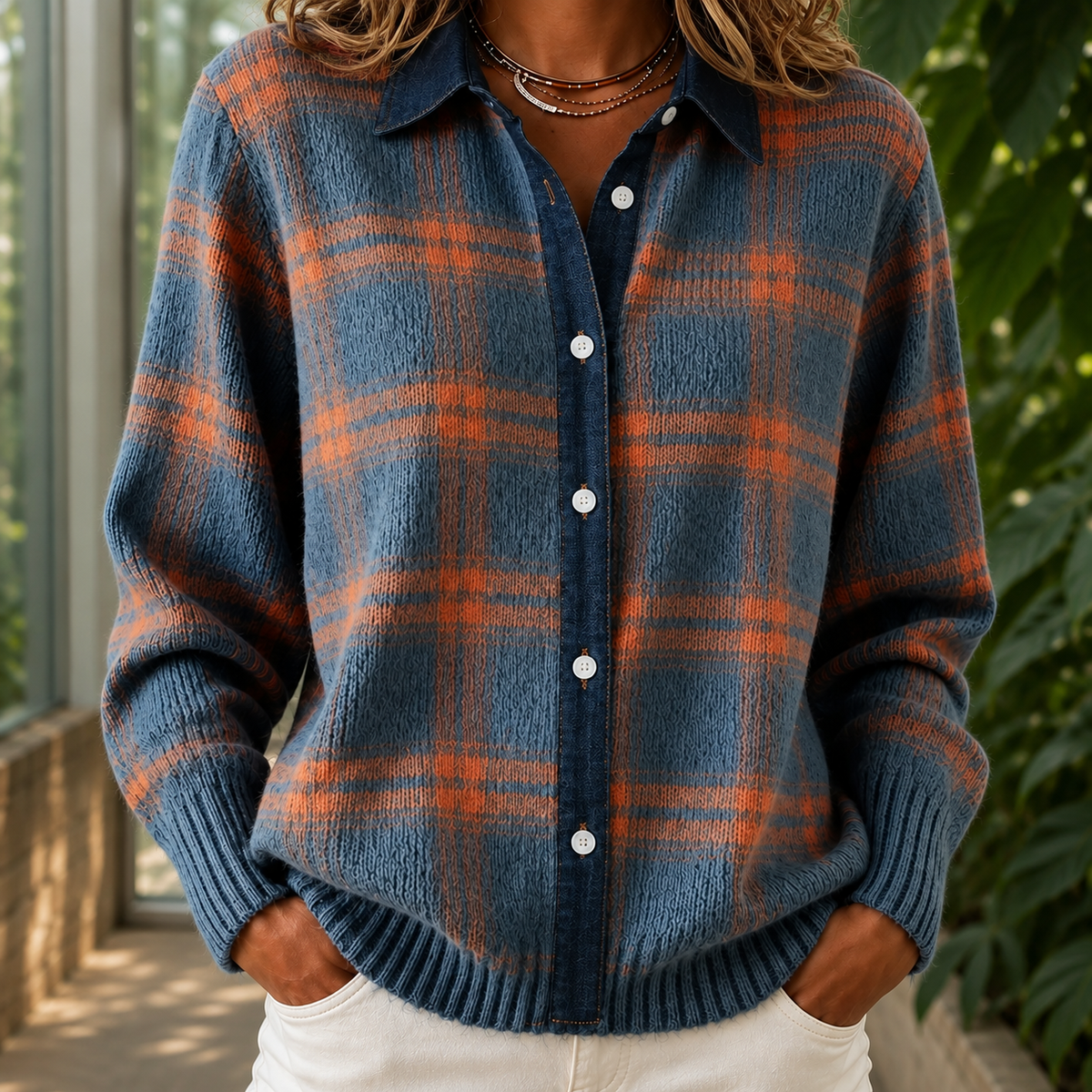 Eloise Plaid Sweater