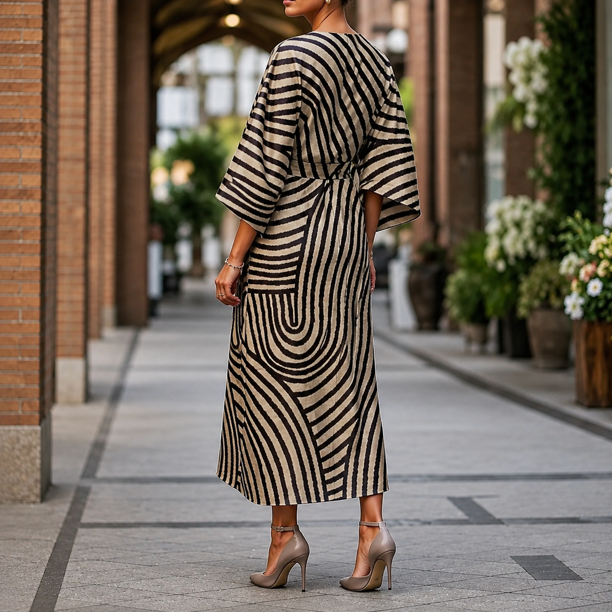 Sofia Batwing Midi Dress