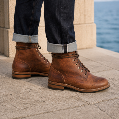 Valente Cap Toe Boots