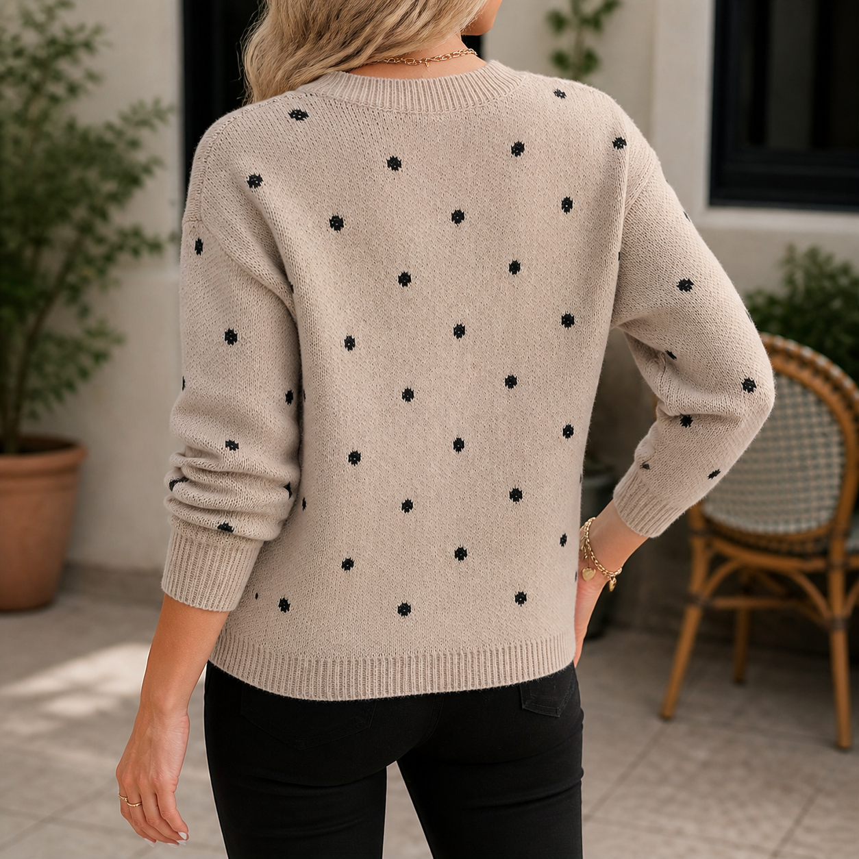 Pippa Polka Dot Sweater