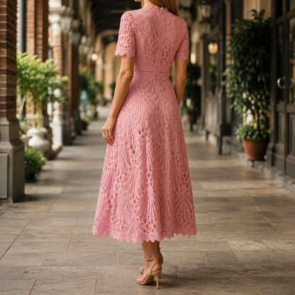 Faye Lace Midi Dress