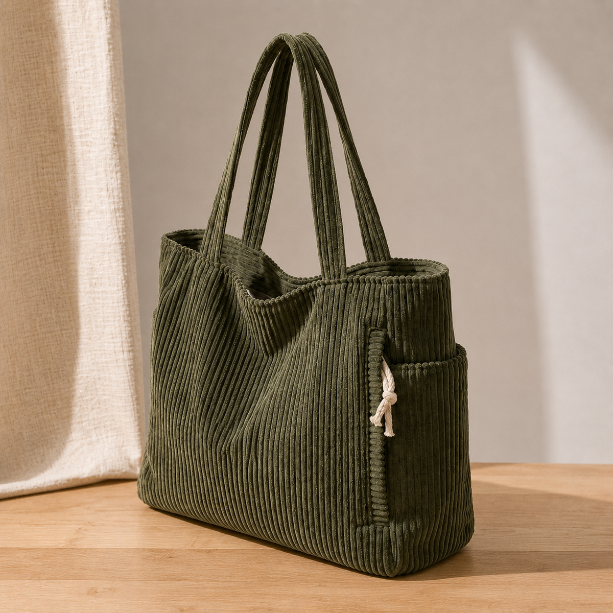 Zamboni Corduroy Tote Bag