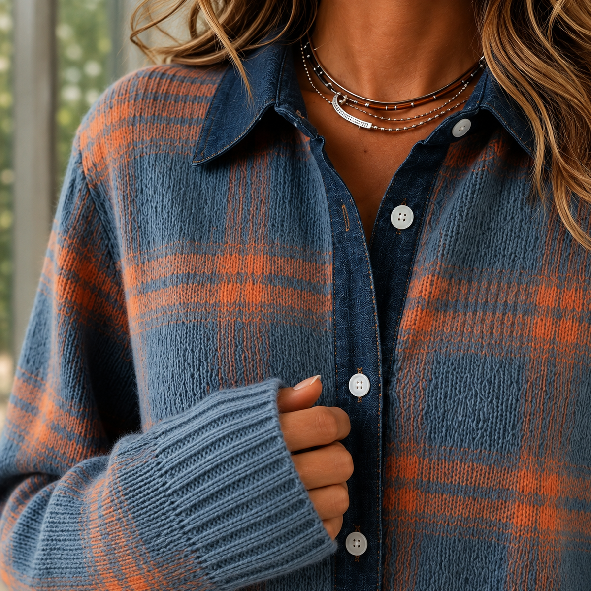 Eloise Plaid Sweater
