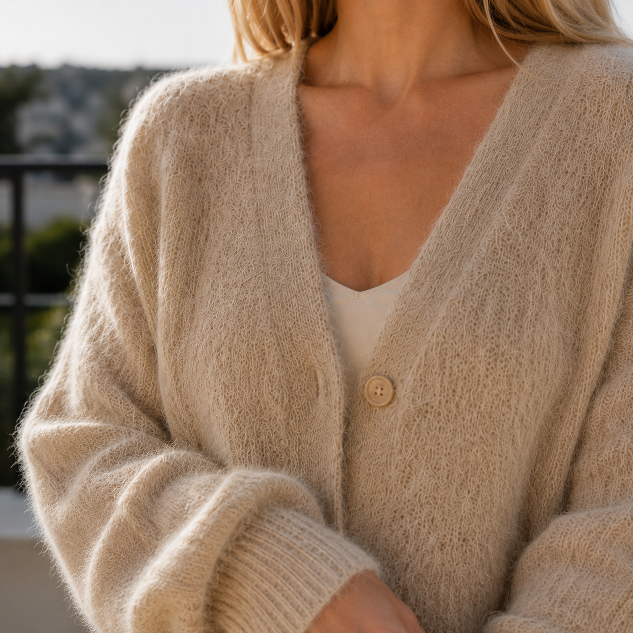 Adriana Fuzzy Cardigan