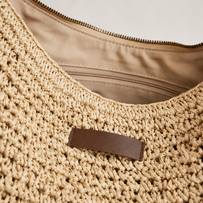 Carrera Woven Hobo Bag