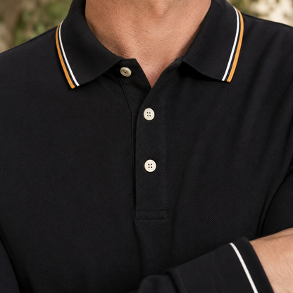 Kit Tipped Polo Sweater