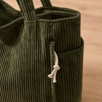 Zamboni Corduroy Tote Bag