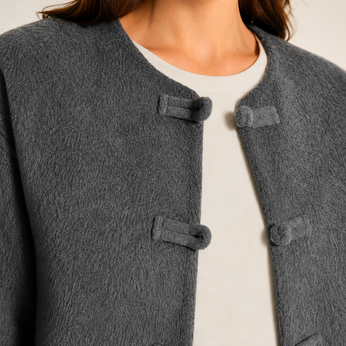 Chiara Frog Closure Jacket