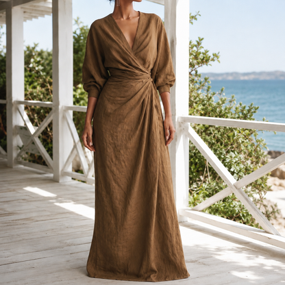 Astrid Wrap Maxi Dress