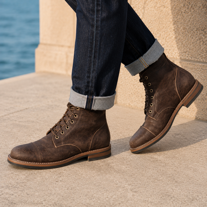 Valente Cap Toe Boots