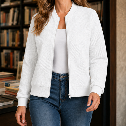 Leonie Geometric Bomber Jacket
