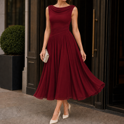 Verity Draped Midi Dress