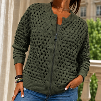 Lydia Open-Knit Sweater