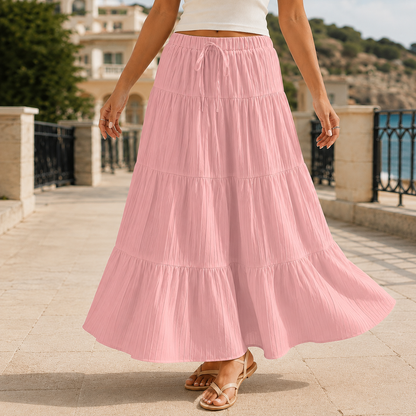 April Tiered Maxi Skirt