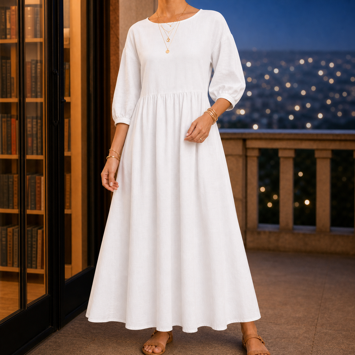 Annabel Smock Maxi Dress