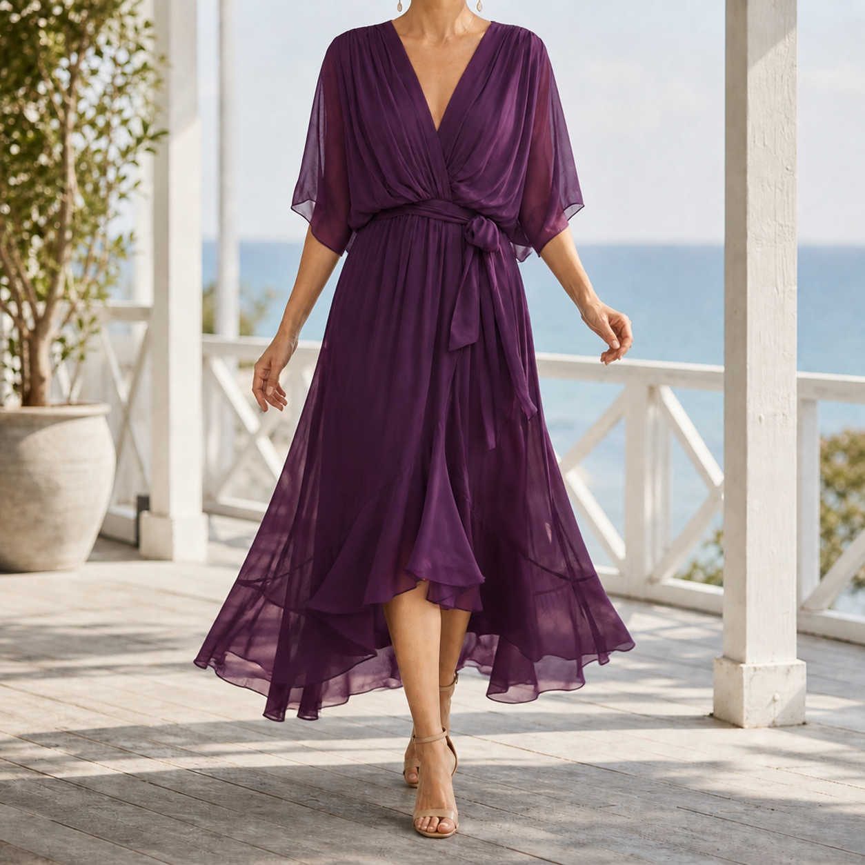 Jacinta Flowing Midi Dress