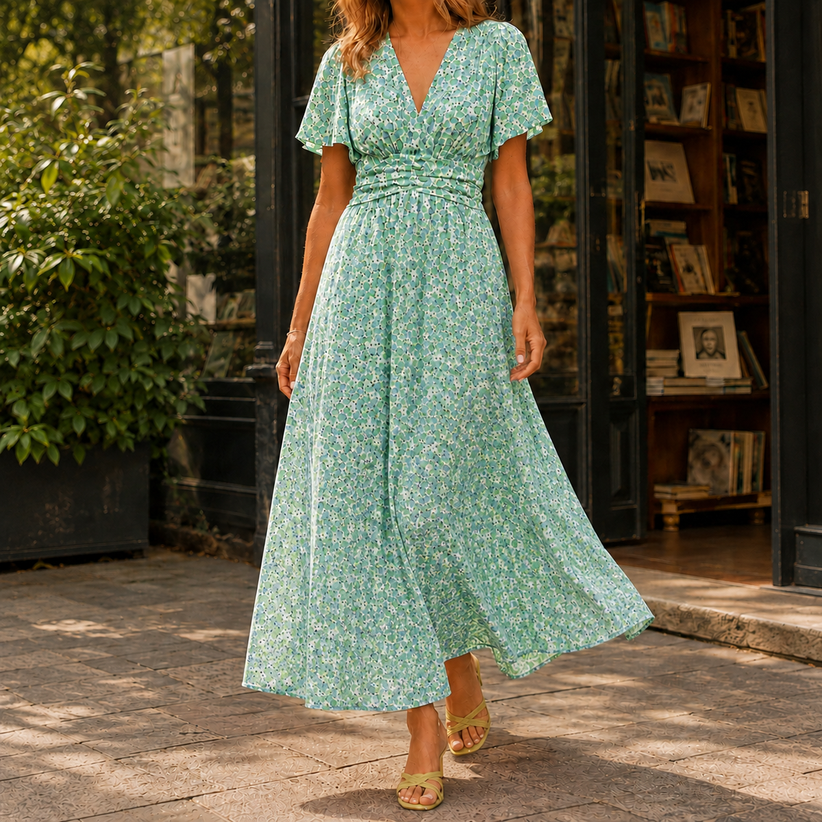 Simone Floral Maxi Dress