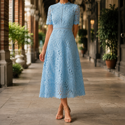 Faye Lace Midi Dress