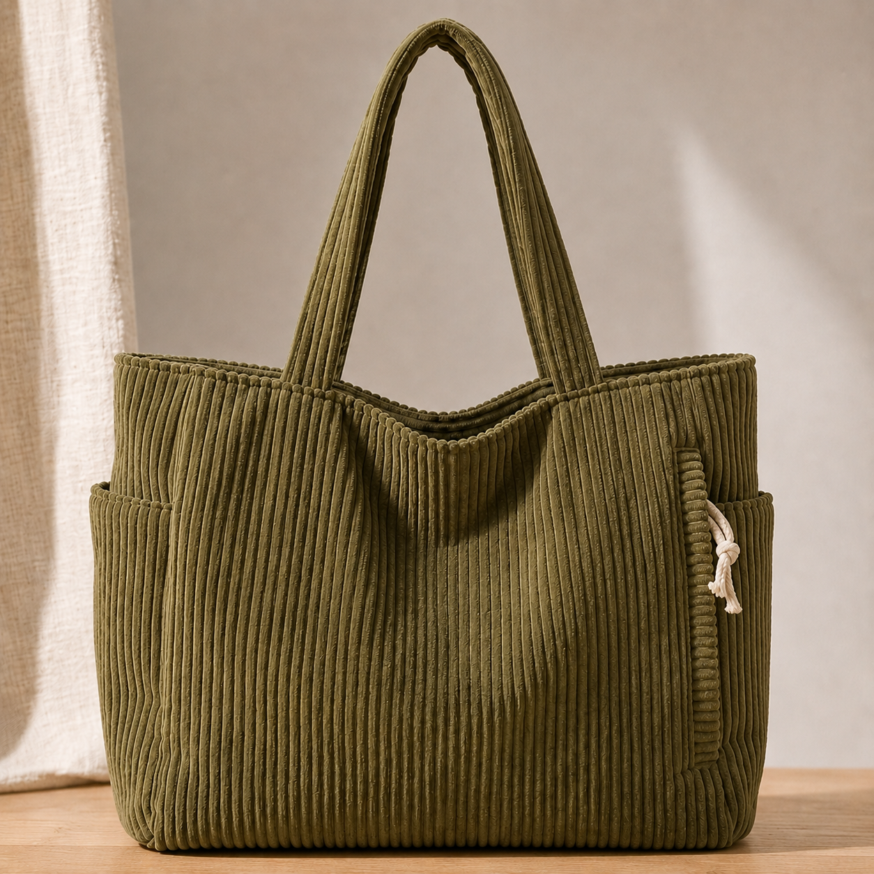 Zamboni Corduroy Tote Bag