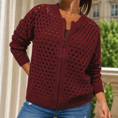 Lydia Open-Knit Sweater