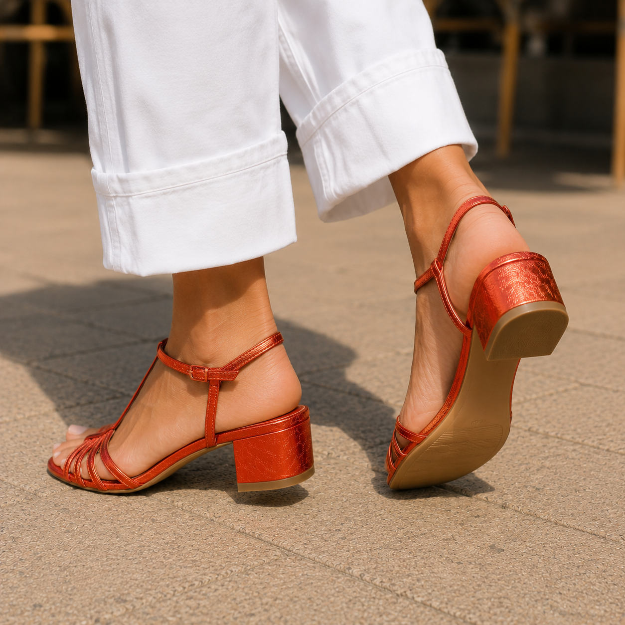 Alessandri T Strap Sandals