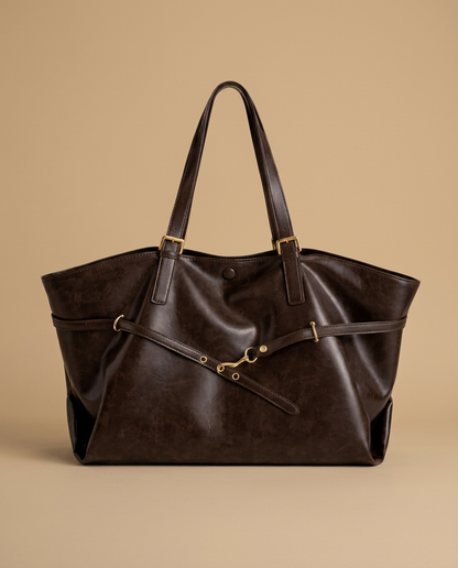 Valecourt Diagonal Strap Tote