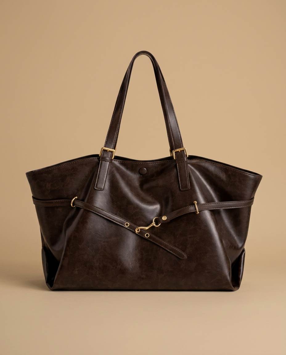 Valecourt Diagonal Strap Tote