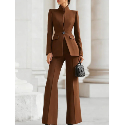 Braun women's two-piece matching set, alternate product view