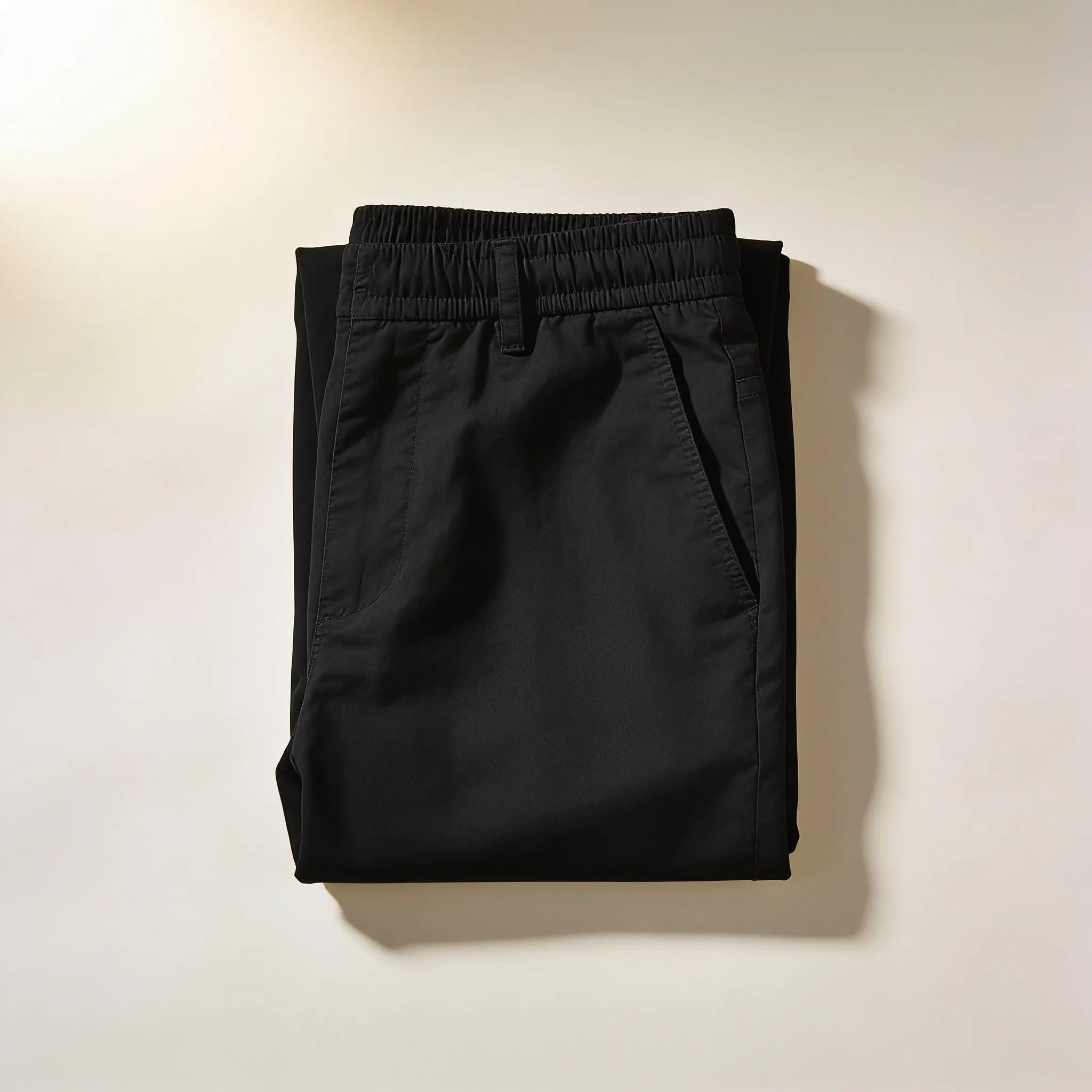 Men's Black Chino Casual Shorts top view