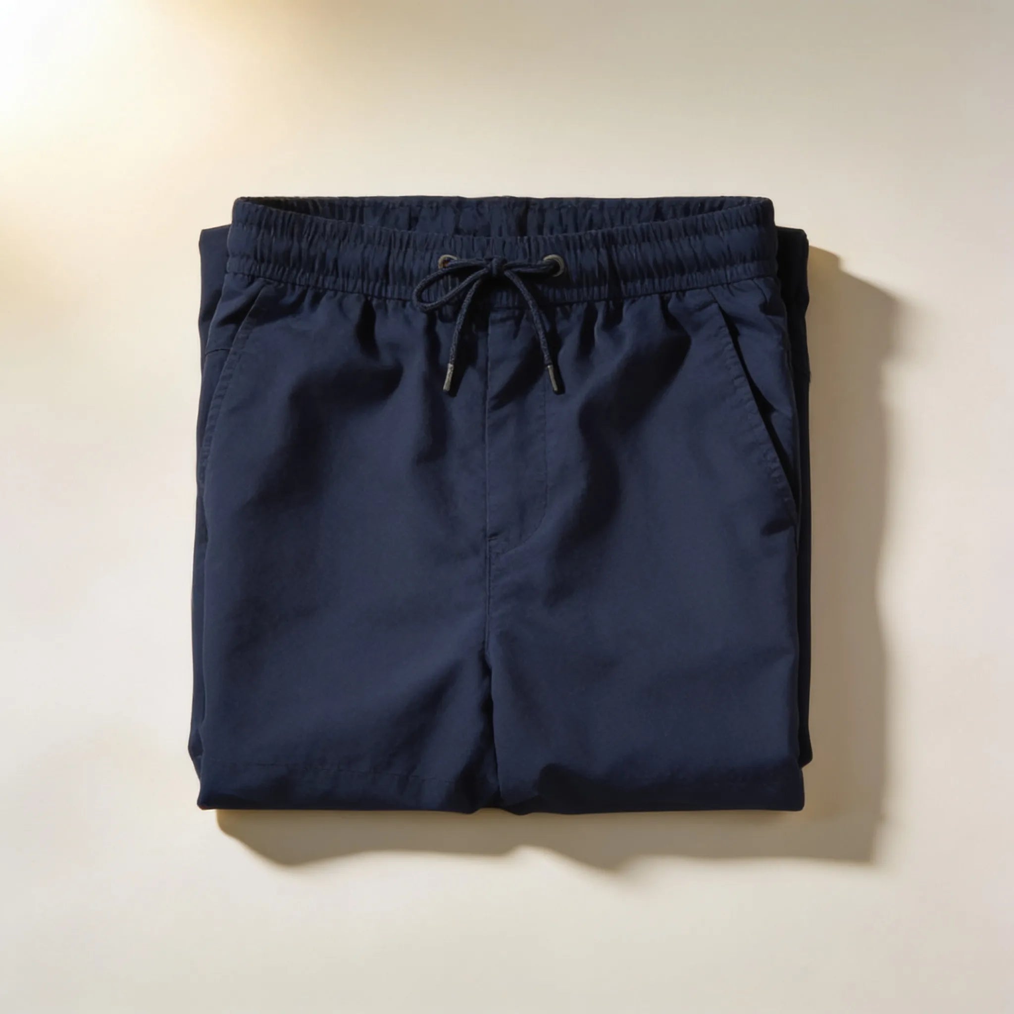 Men's Navy Swim Shorts top view