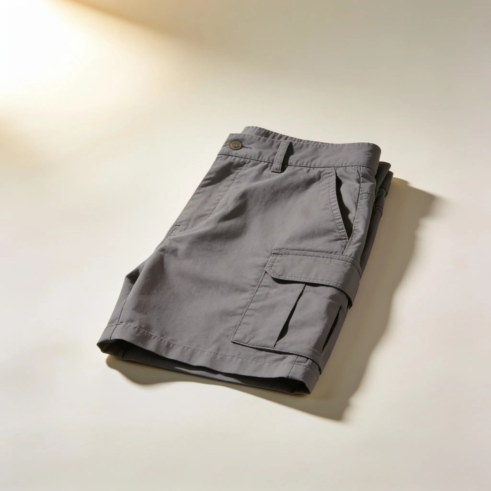 Men's Gray Cargo Shorts with Multiple Pockets - image 1