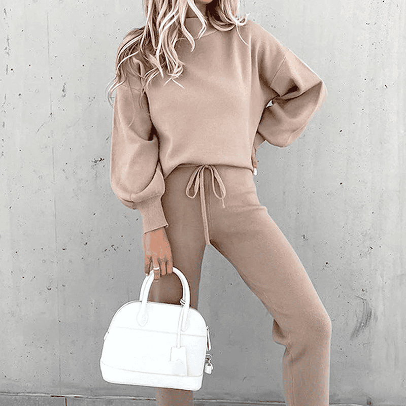 Grigio rosa women's two-piece matching set, alternate product view